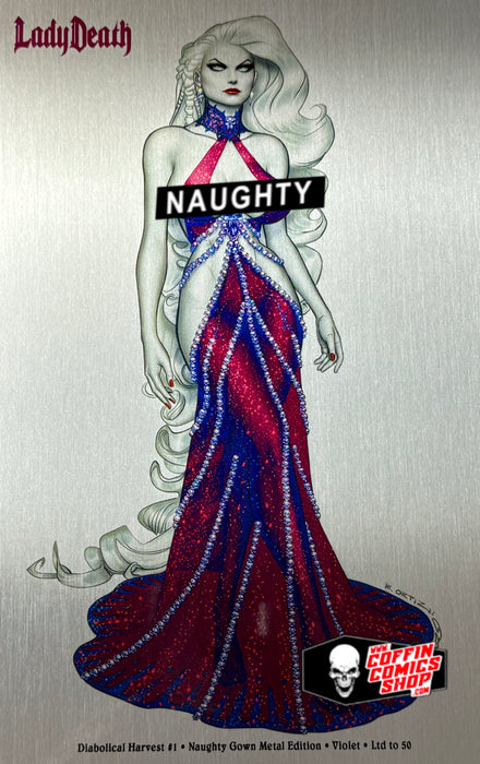 Lady Death: Diabolical Harvest #1 - Naughty Gown Metal Chase Edition - Violet (BP Edition!) - Mockup Monday 2/23