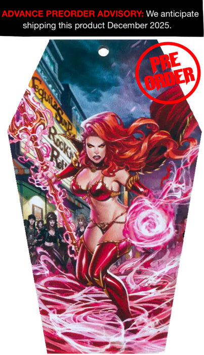 Lady Satanus 2025 Holiday Casket Ornament