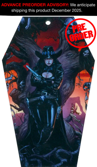 Lady Gunfighter 2025 Holiday Casket Ornament