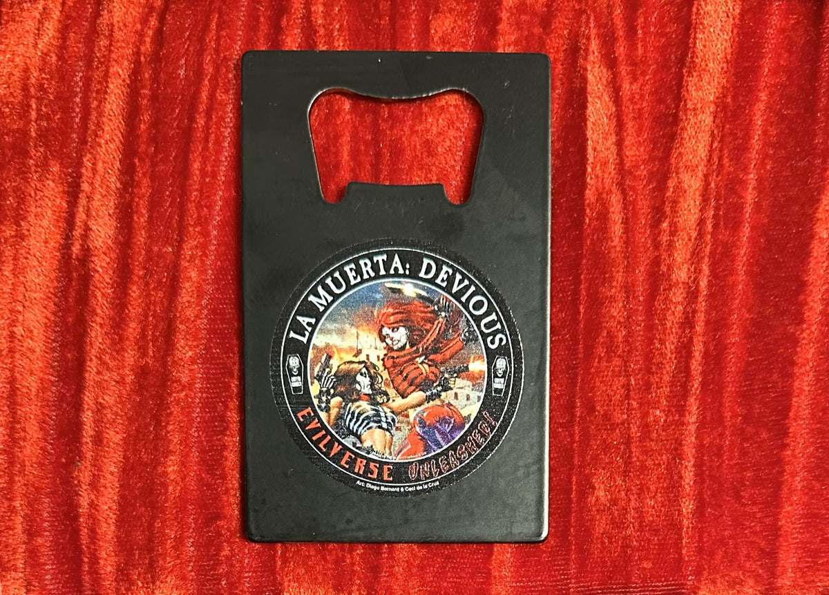 La Muerta Devious Wallet Sized Bottle Opener —