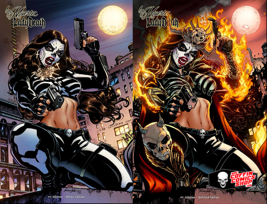 La Muerta / Lady Death: Inferno #1 - Heroic & Hellified 2-book Set