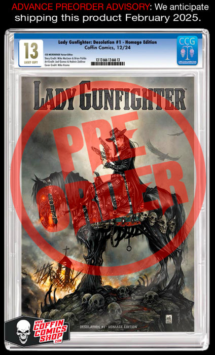 Lady Gunfighter: Desolation - Comic Shop Homage Slabbed Edition