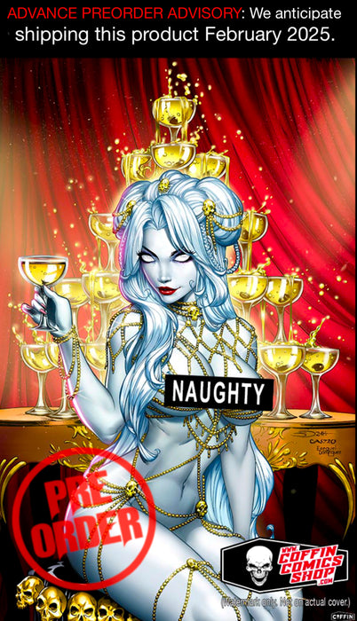 Lady Death: Naughty Champagne 11x17" Print