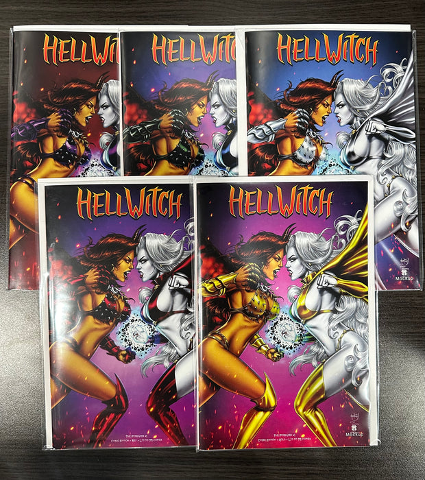 Hellwitch: The Forsaken #1 - Chase Set (Mockup Set) - Catacomb 10/24