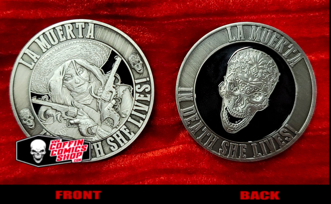 La Muerta Black Challenge Coin