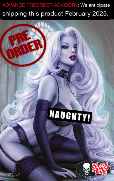 Lady Death: Naughty Black Lace 2025 Metallicard