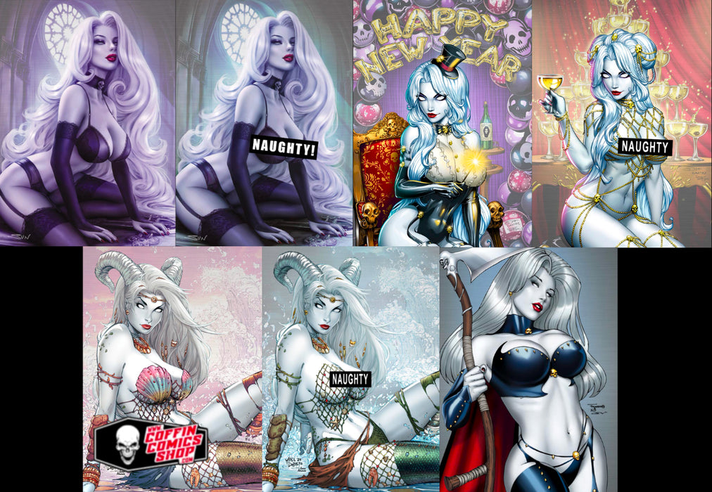 Lady Death: New Years Evil 2025 Metallicard Set