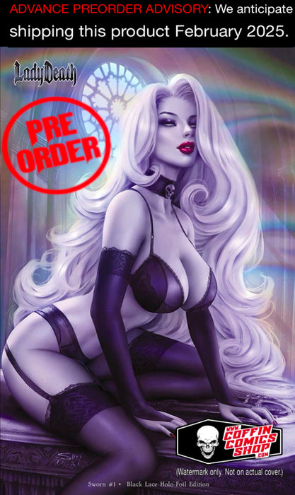 Lady Death: Sworn #1 - Black Lace Holo-Foil Edition