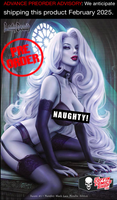 Lady Death: Sworn #1 - Naughty Black Lace Metallic Edition