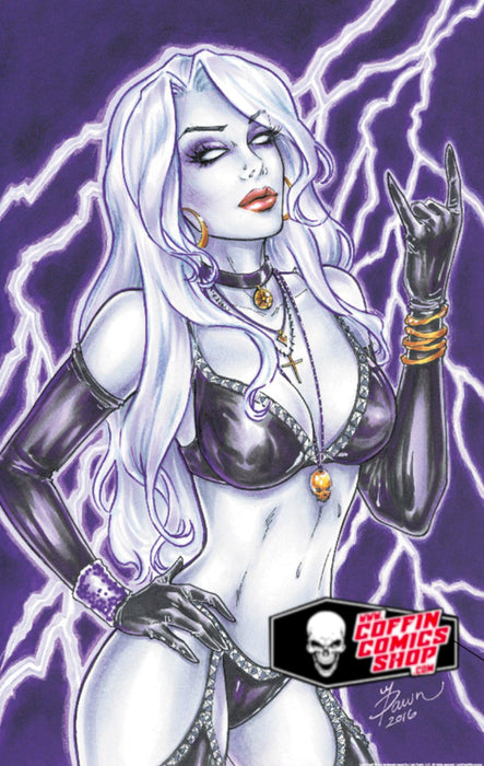Lady Death: Horns Up 11x17" Print