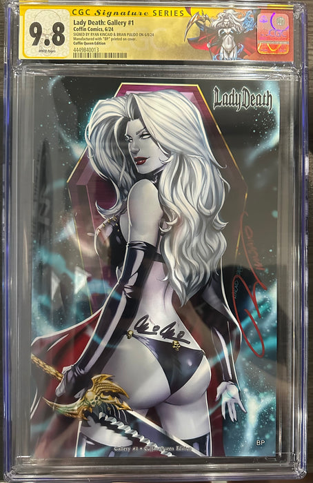 Lady Death: Gallery #1 - Coffin Queen Edition (BP Edition) - Pulido / Kincaid Signed - CGC Signature Series 9.8 (4449840013) - Sunday Slabs 9/8