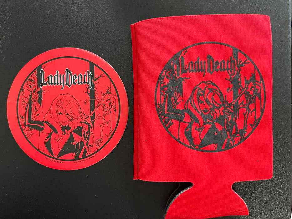 Koozie & Coaster Bundle - Lady Death