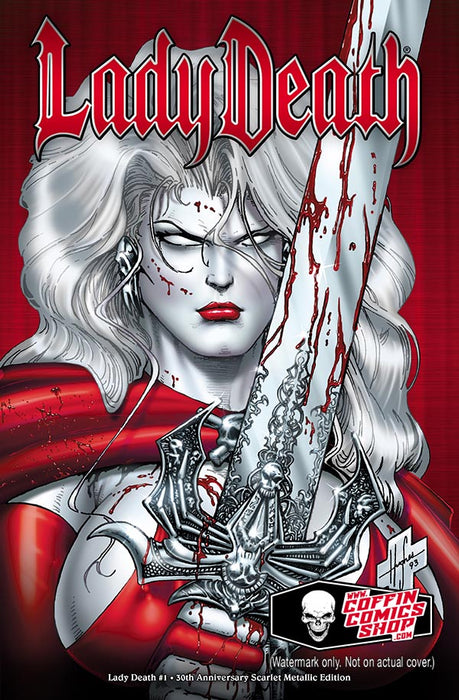 Lady Death #1 - 30th Anniversary Scarlet Metallic Edition (Catacomb 1/2)