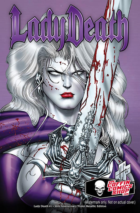 Lady Death #1 - 30th Anniversary Violet Metallic Edition