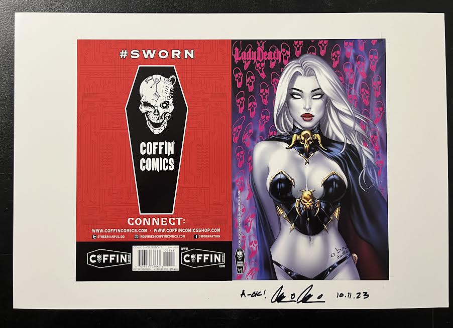 Lady Death: Cybernetic Desecration #1 (of 2) - Comic Shop Premium Foil Edition - Pulido Signed