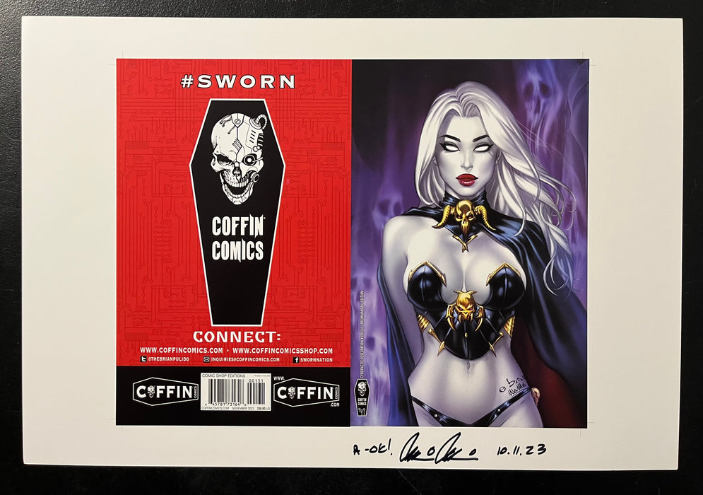 Lady Death: Cybernetic Desecration #1 (of 2) - Comic Shop Premium Foil Edition B- Pulido Signed