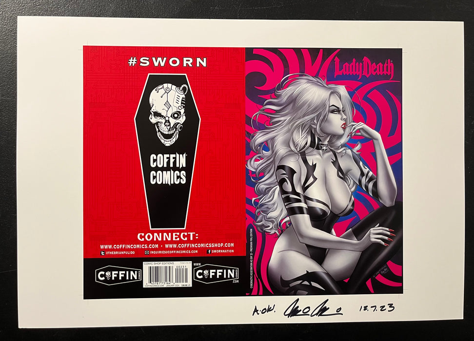 Lady Death: Cybernetic Desecration #2 (of 2) - Comic Shop Premium Foil Edition - Pulido Signed