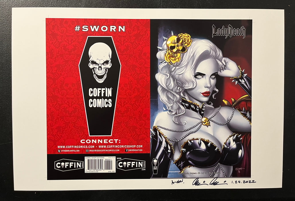 Lady Death: Cataclysmic Majesty #2 (of 2) - Comic Shop Elite Edition  - Pulido Signed