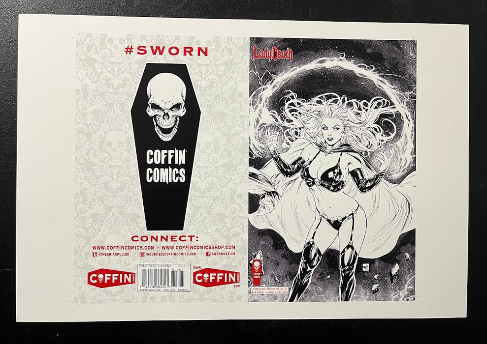 Lady Death: Cataclysmic Majesty #2 (of 2) - Comic Shop Raw Edition  - Pulido Signed