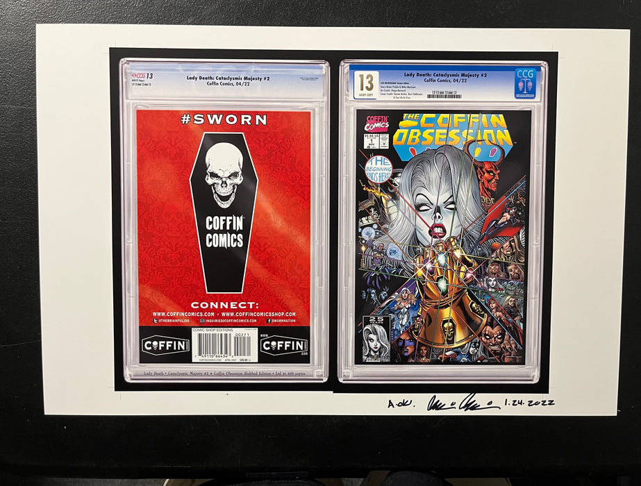 Lady Death: Cataclysmic Majesty #2 (of 2) -  Comic Shop Coffin Obsession Slabbed Edition  - Pulido Signed