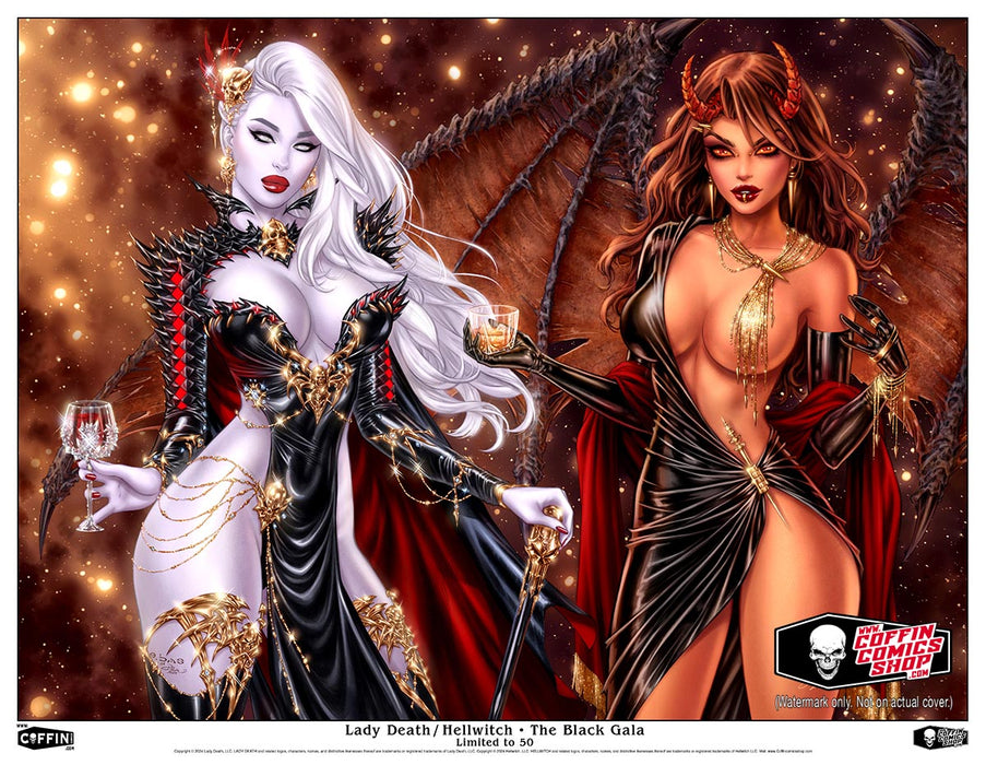 Lady Death / Hellwitch: The Black Gala 22x17" Print