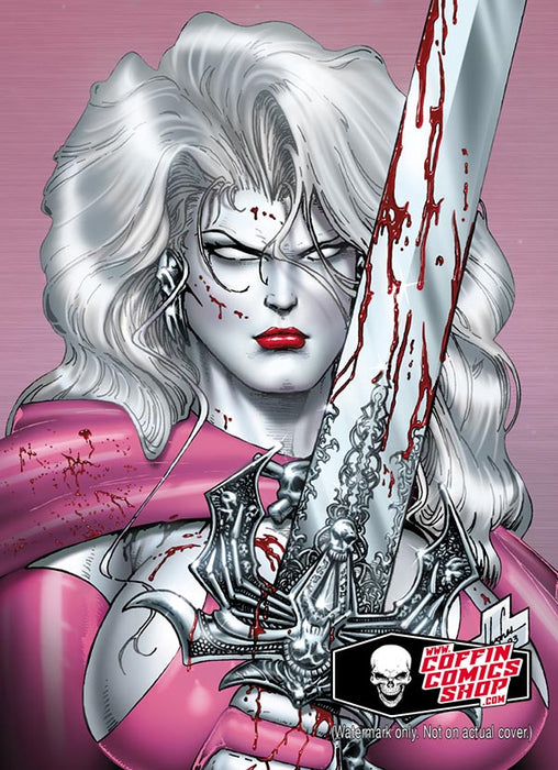 Lady Death: 30th Anniversary Pink Metallicard