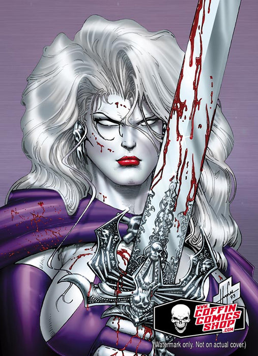 Lady Death: 30th Anniversary Violet Metallicard