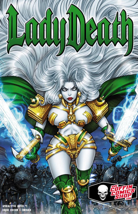Lady Death: Apocalyptic Abyss #1 - Chase Edition - Emerald (BP Edition!) - Catacomb 9/3