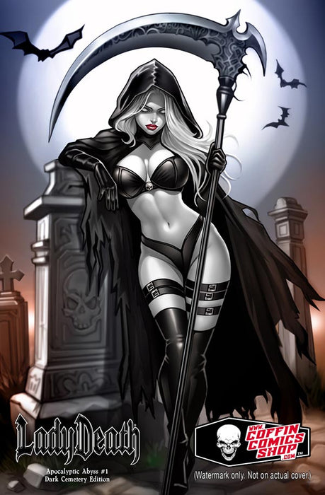 Lady Death: Apocalyptic Abyss #1 - Dark Cemetery Edition (BP Edition!)