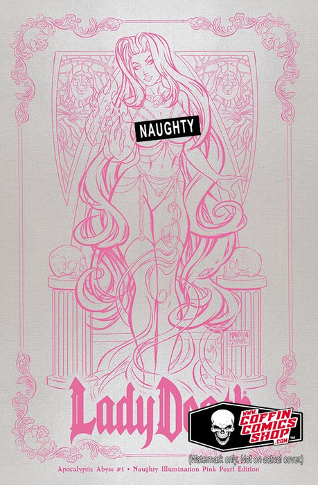 Lady Death: Apocalyptic Abyss #1 - Naughty Illumination Pink Pearl Edition (BP Edition!) - Catacomb 9/17