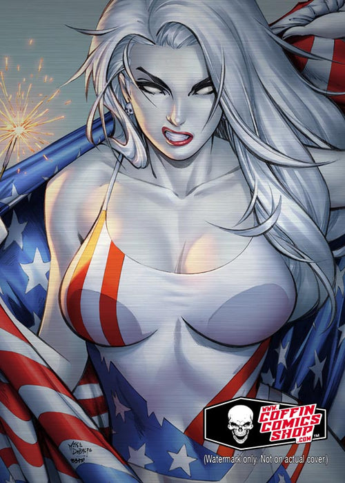 Lady Death: Americana Metallicard