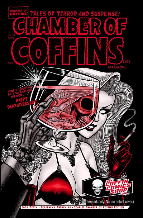 Lady Death: Blasphemy Anthem #1 - Scarlet Chamber of Coffins Edition