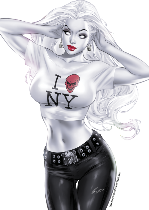 Lady Death: I (King Skull) NY 8" Vinyl Sticker