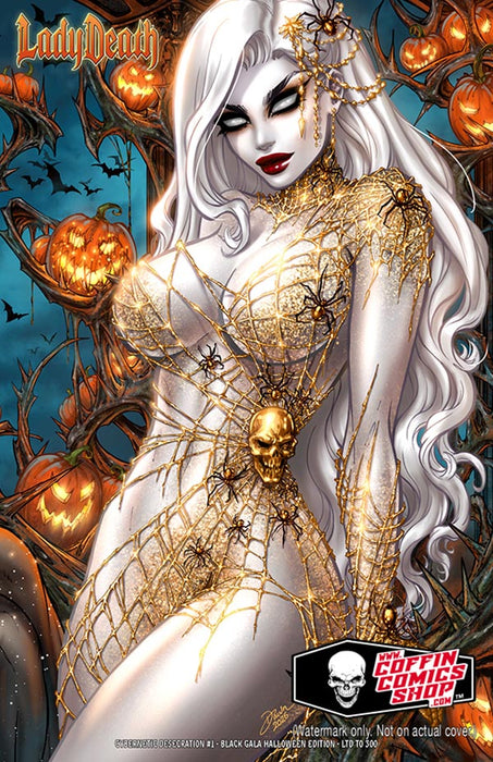 Lady Death: Cybernetic Desecration #1 - Black Gala Halloween Edition
