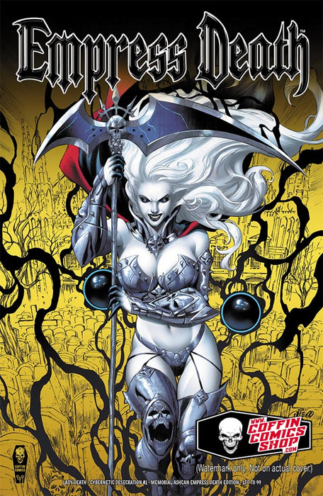 Lady Death: Cybernetic Desecration #1 - Memorial Ashcan Empress Death Edition