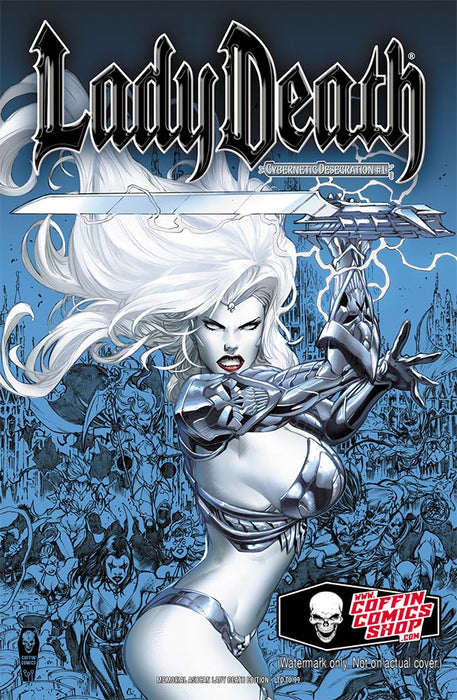 Lady Death: Cybernetic Desecration #1 - Memorial Ashcan Lady Death Edition