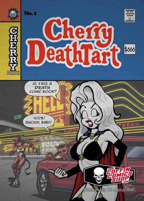 Lady Death: Cherry Deathtart Metallicard