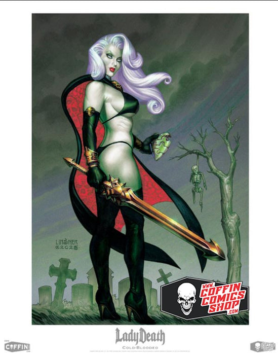 Lady Death: Cold-Blooded 18x24" Fine Art Print - Unsigned