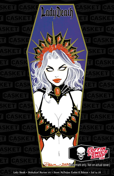 Lady Death: Diabolical Harvest #1 - Dawn McTeigue Casket II Edition (Publisher File Copy) - Warehouse Finds 11/20