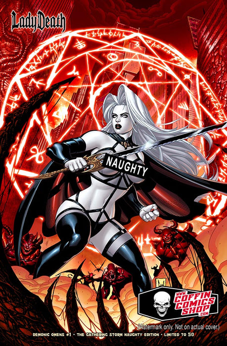 Lady Death: Demonic Omens #1 - The Gathering Storm Naughty Edition (Warehouse Finds 11/13)