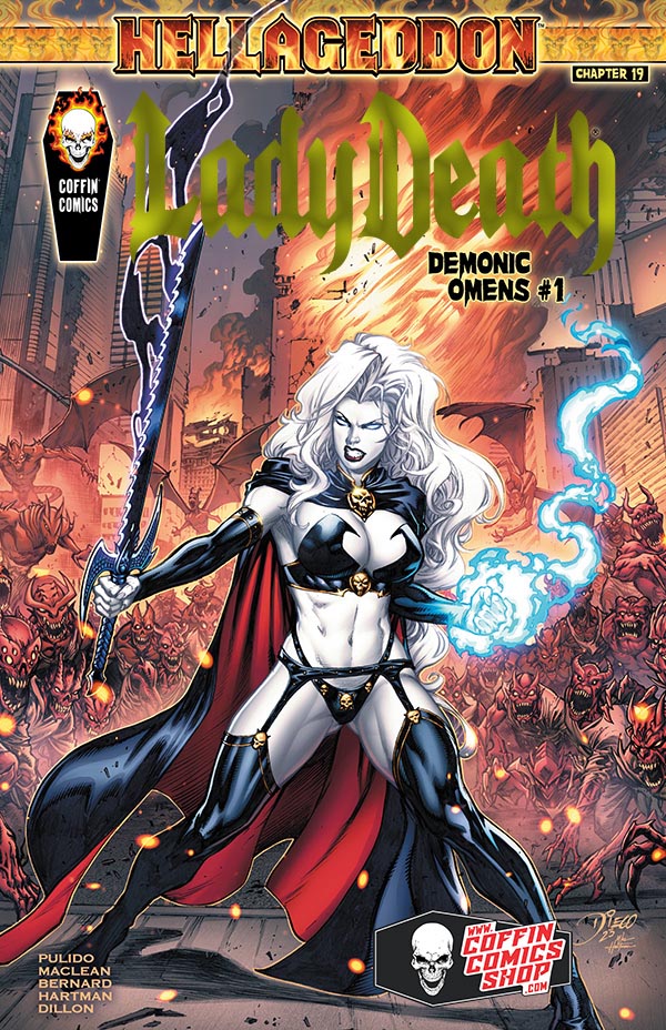 LADY　DEATH　アメコミ　トレカ Lady Death: Demonic Omens - Premiere Kickstarter Edition - Gold