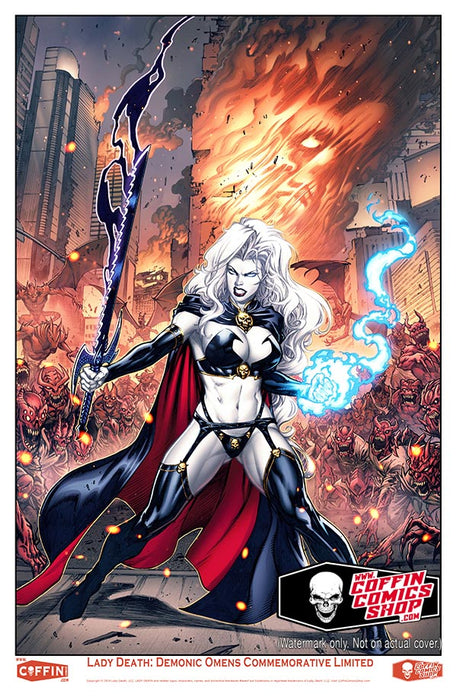 Lady Death: Demonic Omens - Prestige Commemorative Limited 11x17" Print