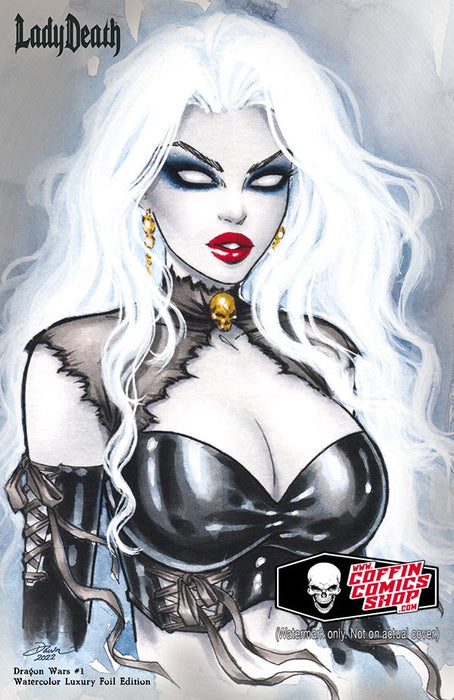 Lady Death: Dragon Wars #1 - Watercolor Luxury Foil Edition (LOW #4) - Catacomb 1/22