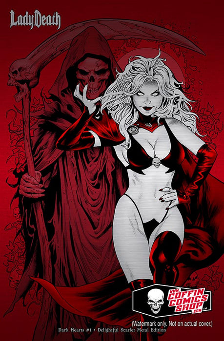 Lady Death: Dark Hearts #1 - Delightful Scarlet Metal Edition
