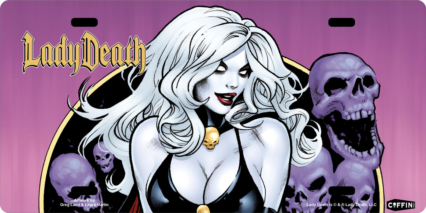 Lady Death: Deadly Delight License Plate