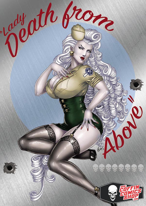 Lady Death: Death From Above Metallicard (Artist Proof #5) - Catacomb 8/20