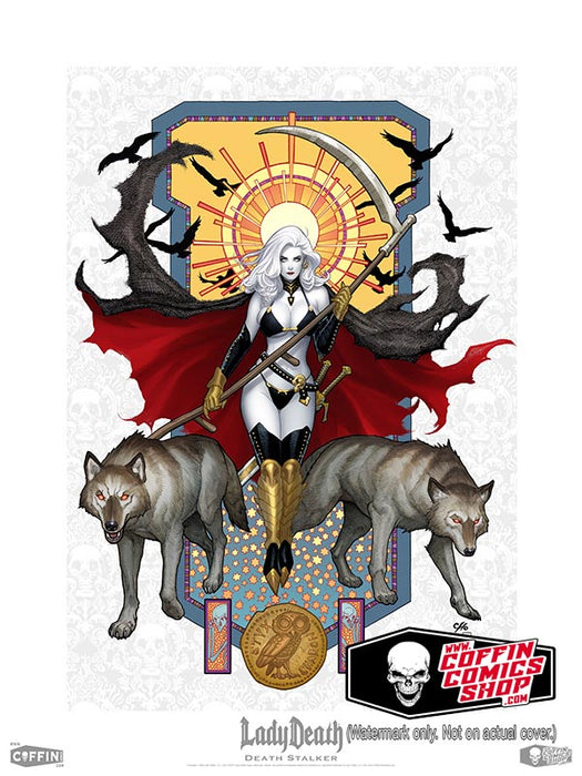 Lady Death: Death Stalker 18x24" Fine Art Print - Unsigned