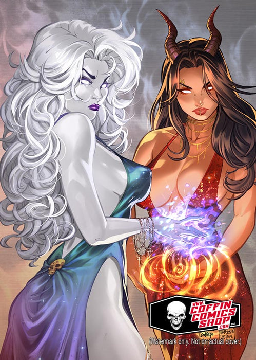 Hellwitch vs. Lady Death: Wargasm - Divination Metallicard
