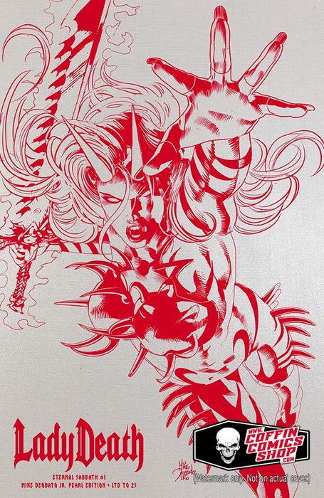 Lady Death: Eternal Sabbath #1 - Mike Deodato Jr. Pearl Edition (BP Edition!) - Catacomb 9/10