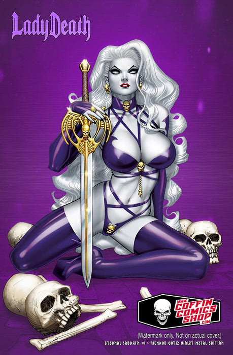Lady Death: Eternal Sabbath - Richard Ortiz Violet Metal Edition (BP Edition!) - Catacomb 6/18